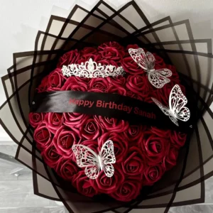 Elegent RedRoses with Butterfly